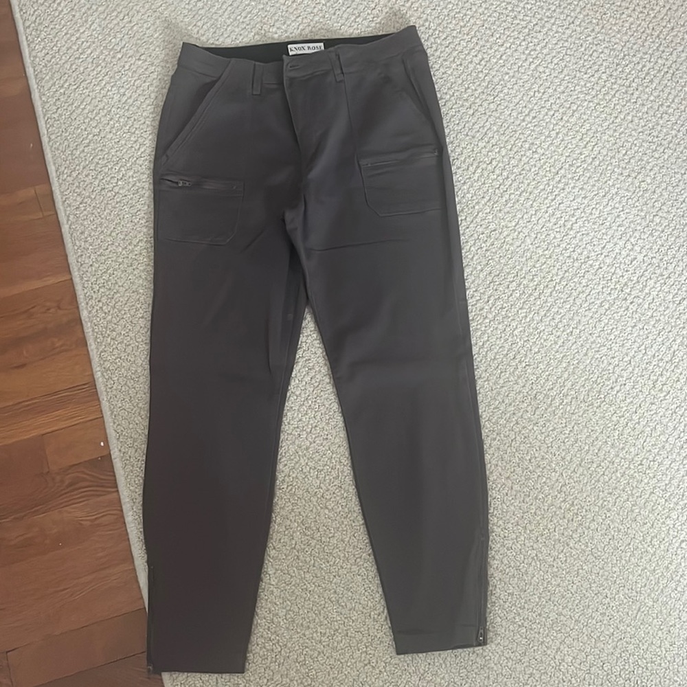 Knox Rose Brown casual pants with zipper ankles size 14 never worn